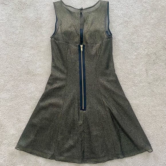 AIDAN MATTOC Black and Gold Dress - Picture 5 of 7